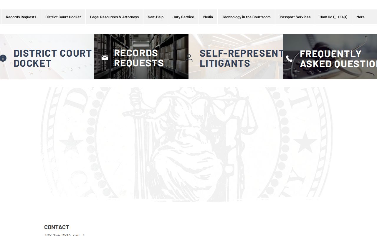Cheyenne County court case District Clerk records hub