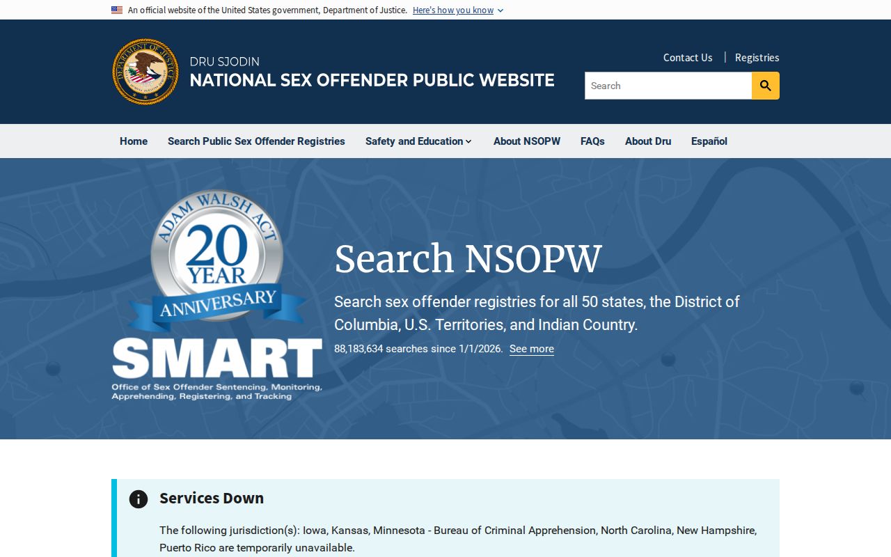 Cheyenne County sex offender national registry supplement
