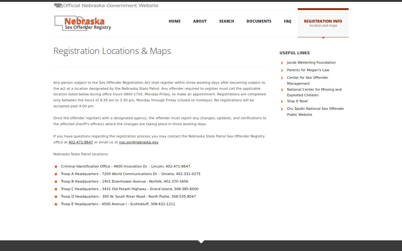 Cheyenne County sex offender registration location information